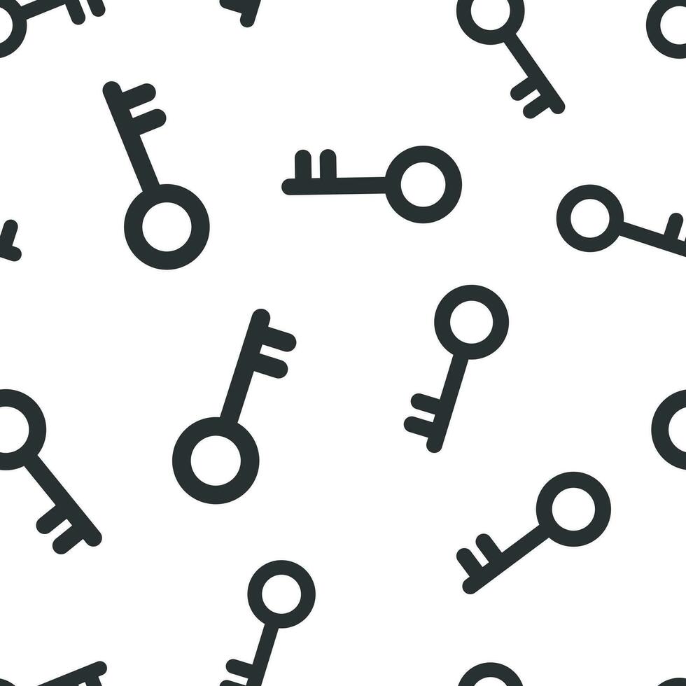 Key icon seamless pattern background. Access login vector illustration. Password key symbol pattern.