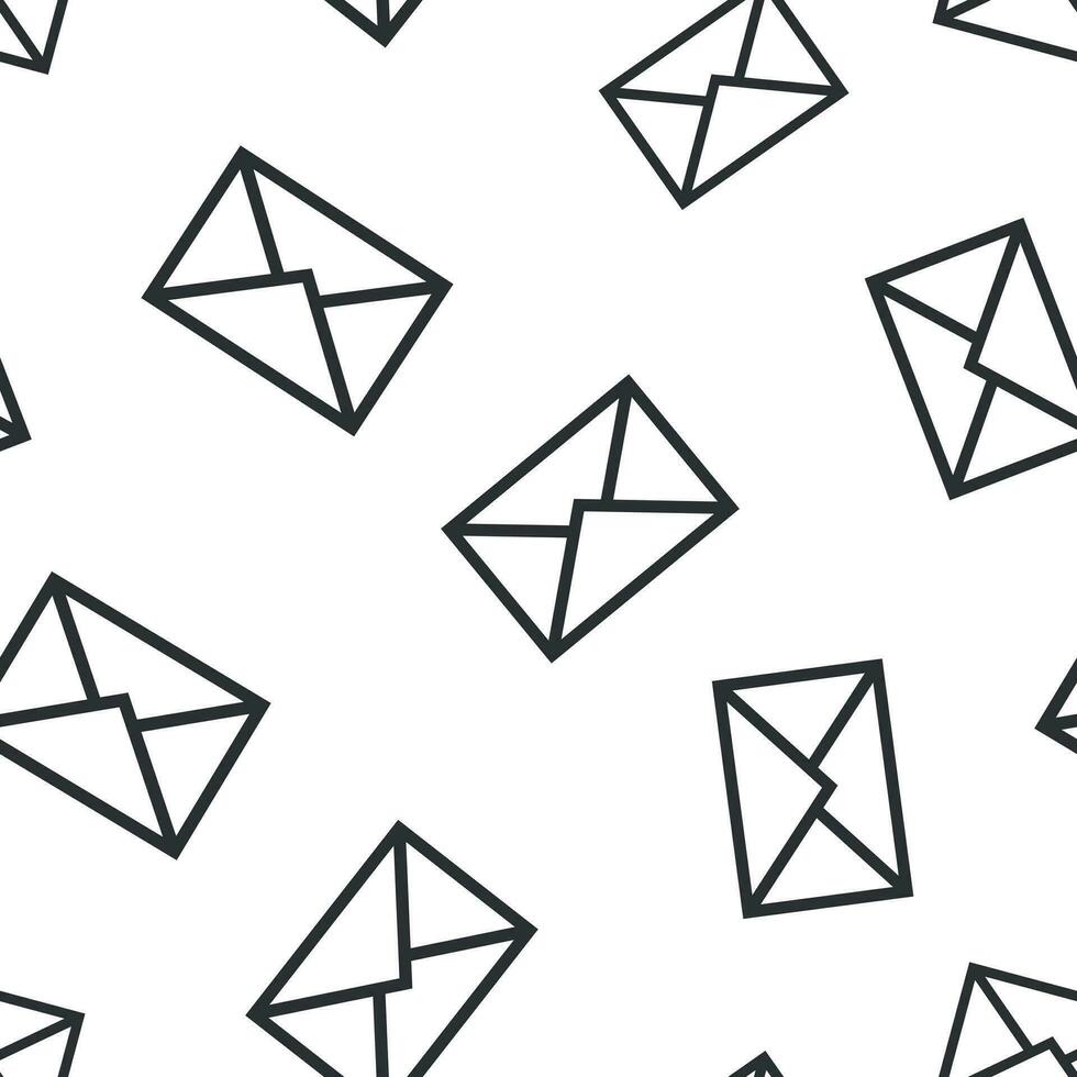 Mail envelope icon seamless pattern background. Email message vector illustration. Mailbox e-mail symbol pattern.