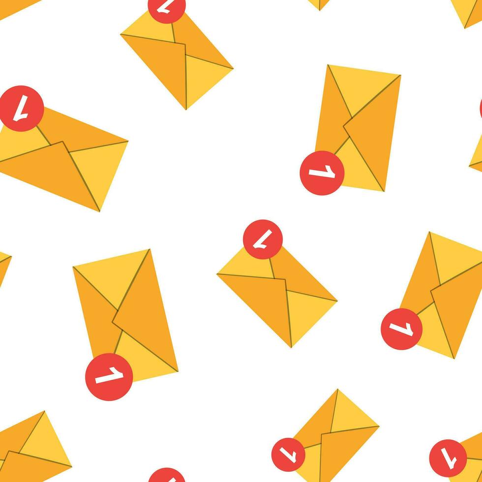 Mail envelope icon seamless pattern background. Email message vector illustration. Mailbox e-mail symbol pattern.
