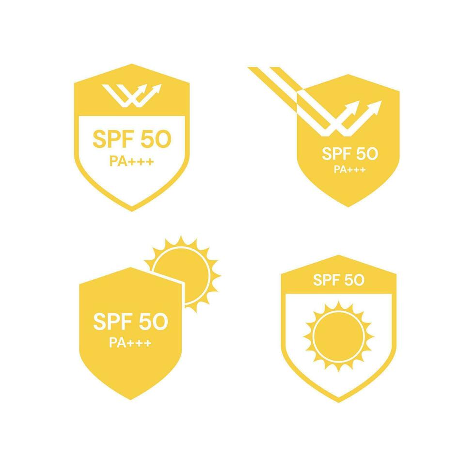 UV protection on white background,bubble shield. Solar protection screen from UV rays vector