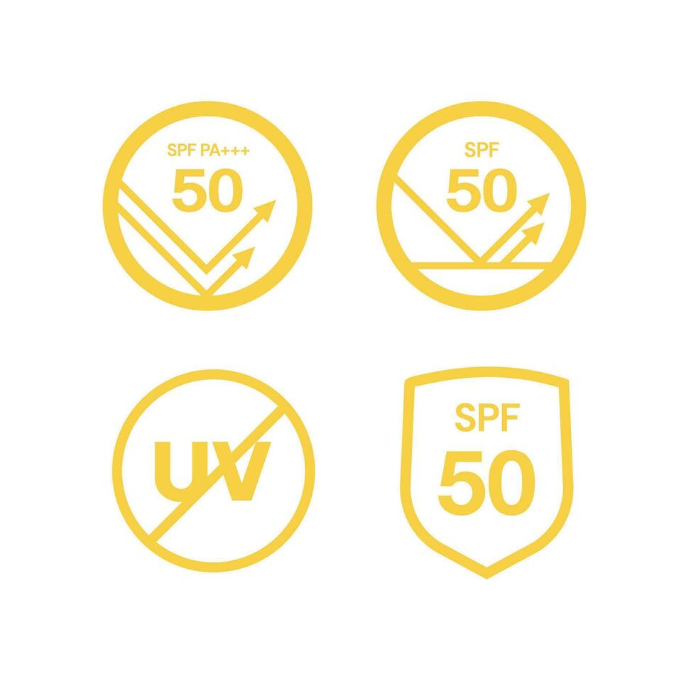 UV protection on white background,bubble shield. Solar protection screen from UV rays vector
