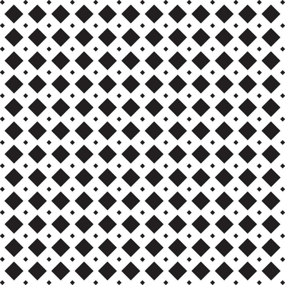 Geometric pattern of black square grid, abstract squares seamless background. vector