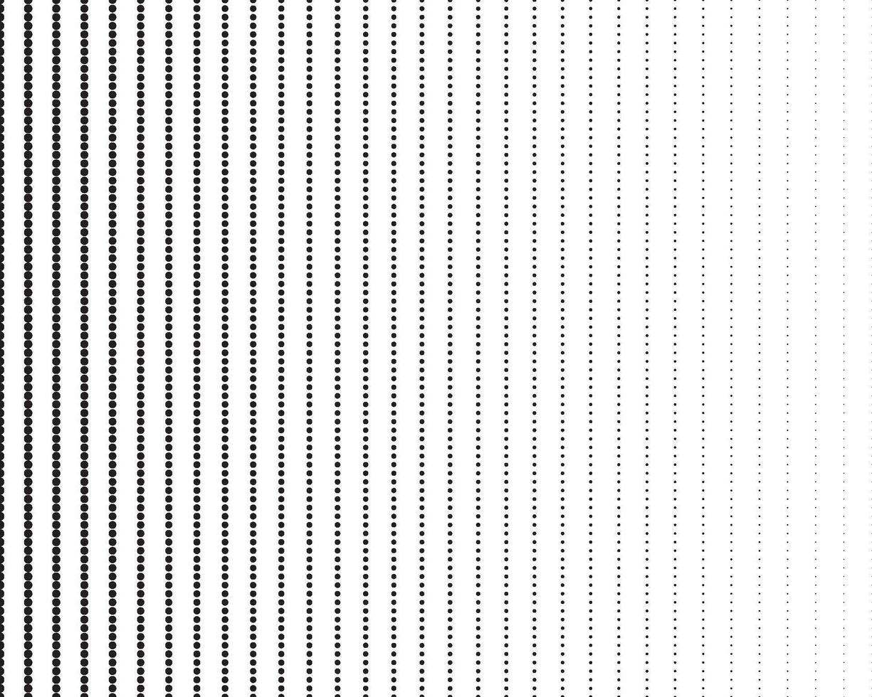 Vertical dots line halftone pattern ,black dots background. vector