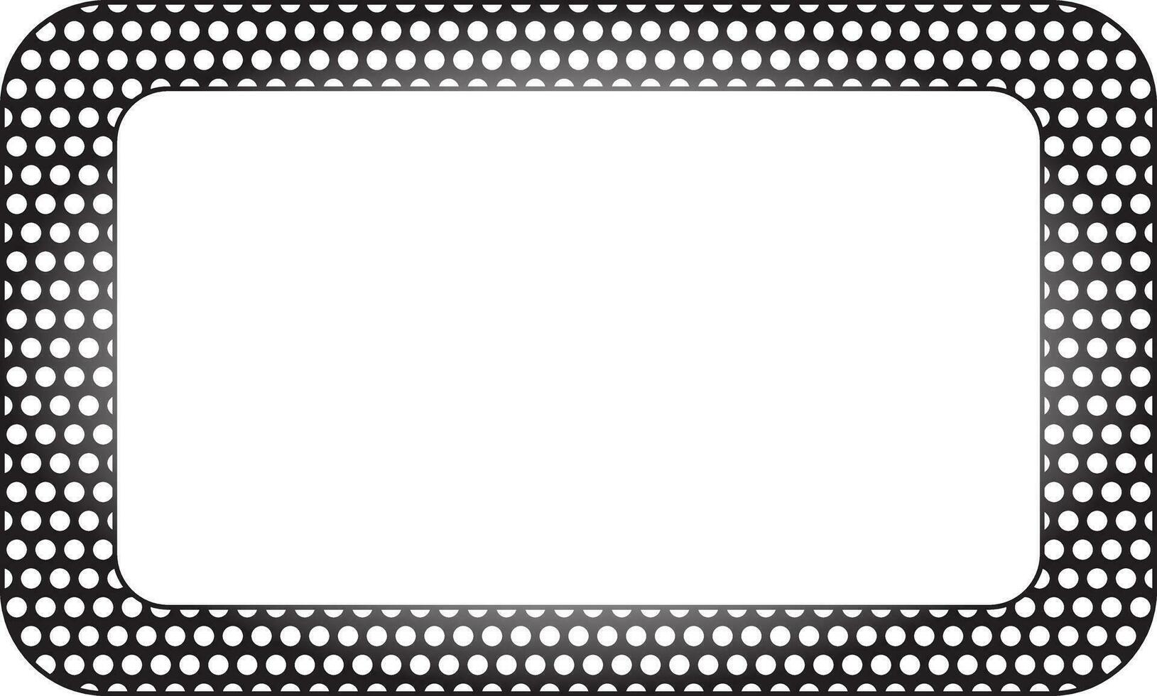 rectangular Metal mesh frame with copy space for text or design vector