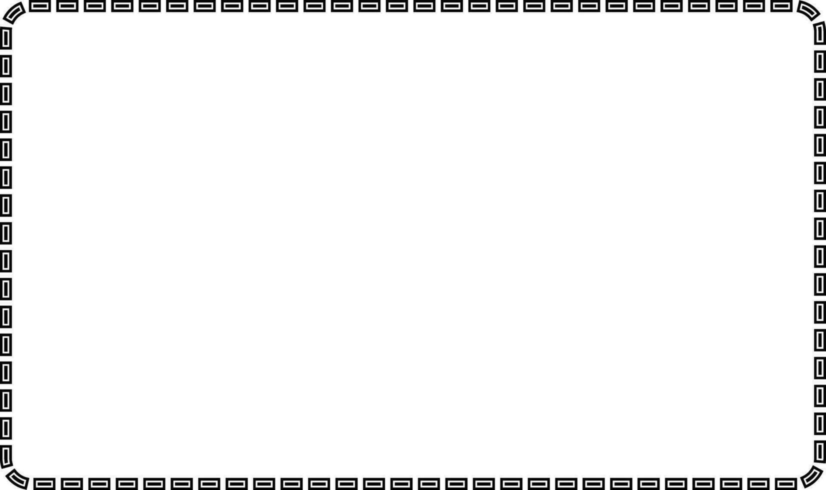 rectangular dash line frame with copy space vector