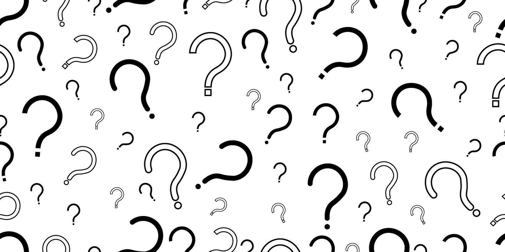 outline silhouette question mark seamless pattern 26125689 Vector Art ...