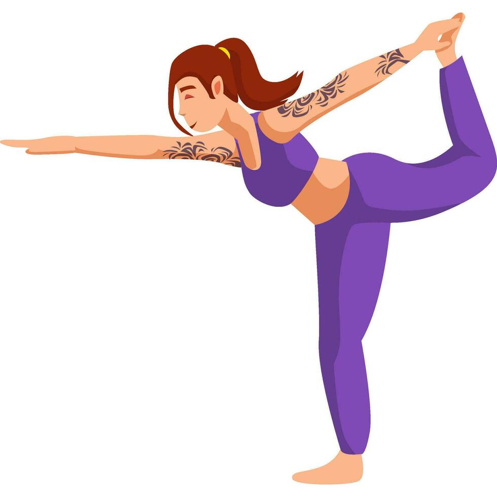 standing yoga asana pose 26125702 Vector Art at Vecteezy