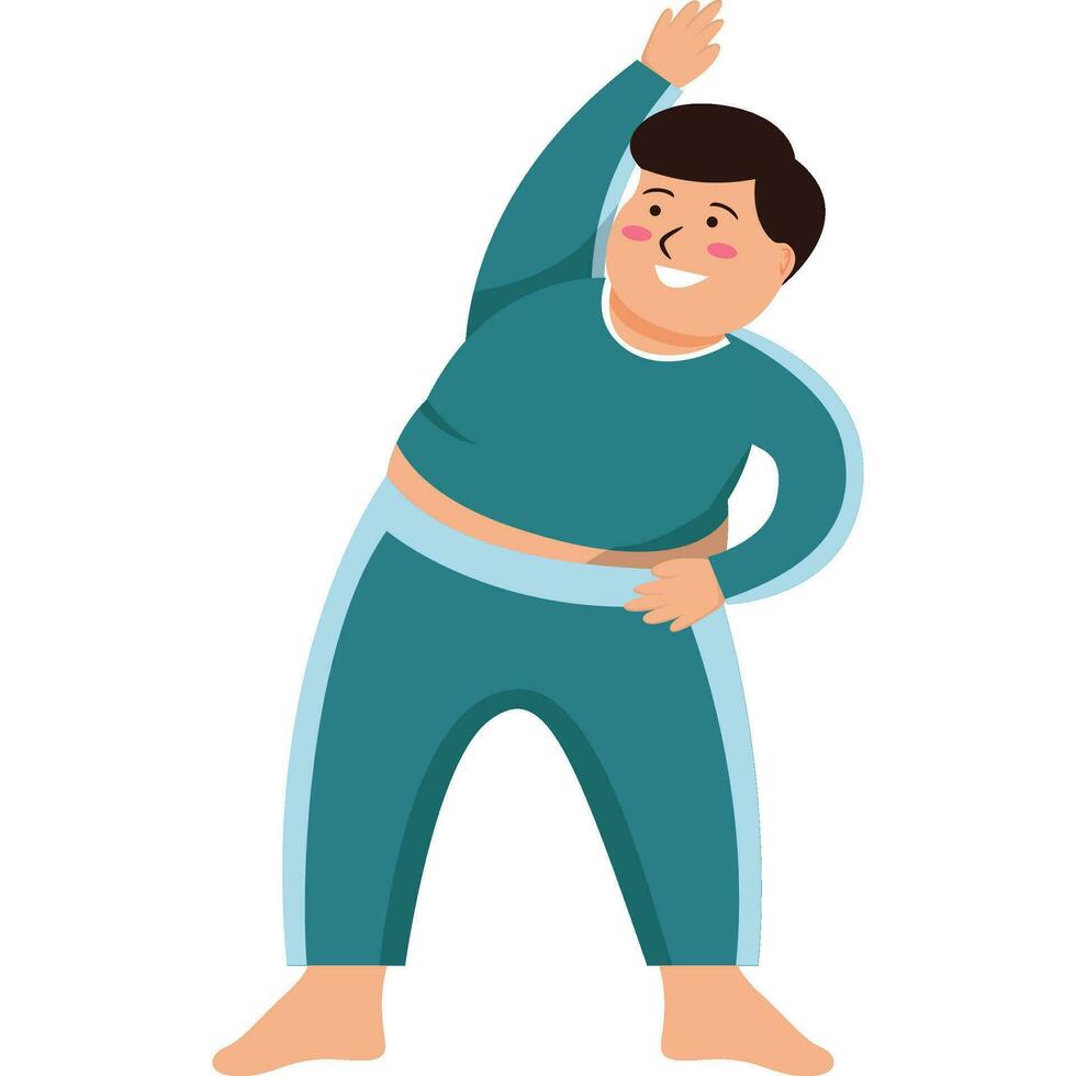 Utthita yoga asana pose vector