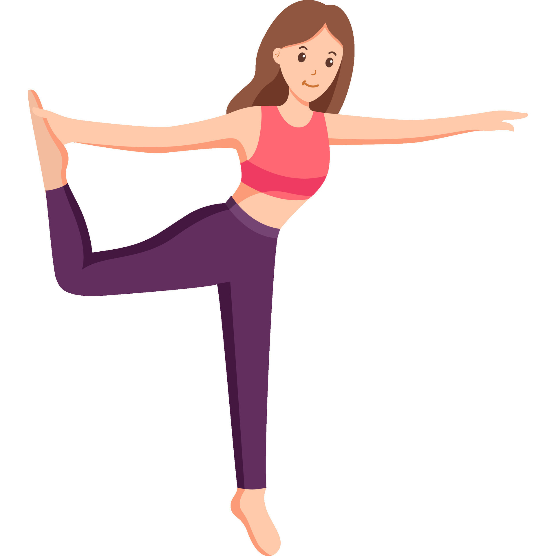 standing yoga asana pose 26125719 Vector Art at Vecteezy