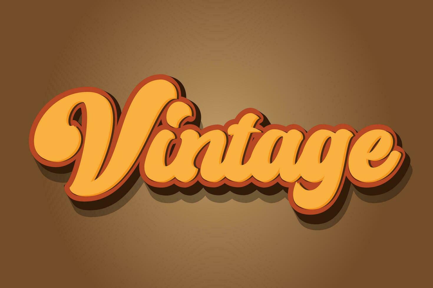 Editable 3D Vector Text Effect Template