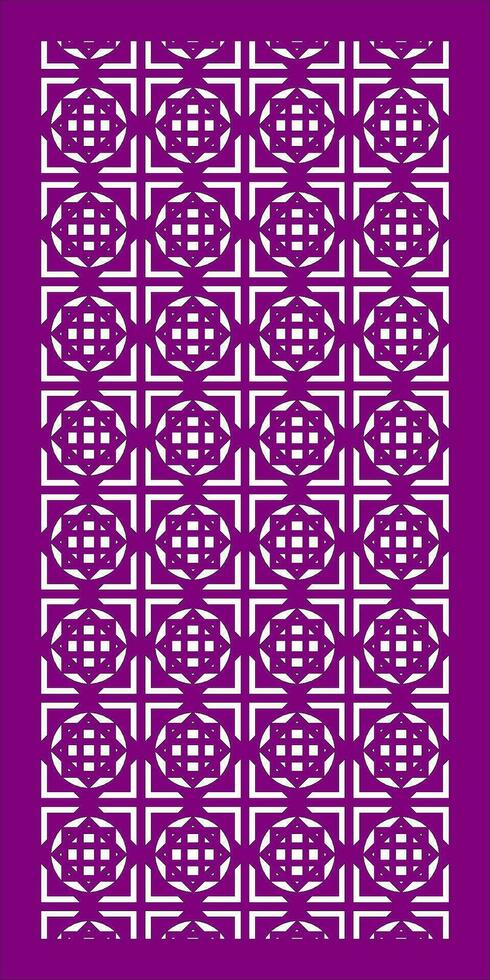 Decorative vector pattern for cnc laser