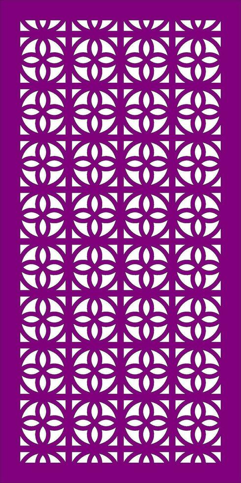 Decorative vector pattern for cnc laser