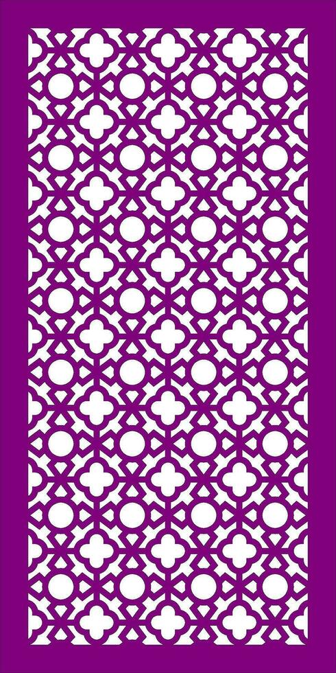 Decorative vector pattern for cnc laser