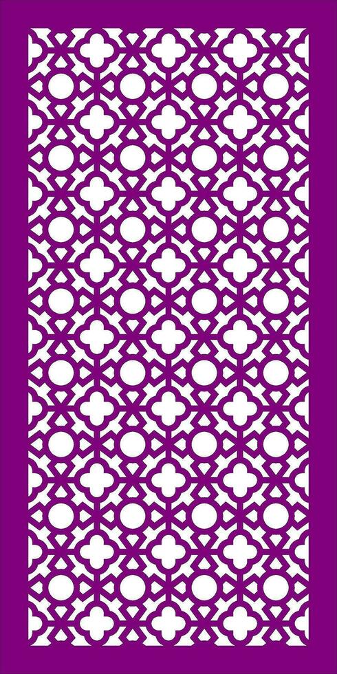 Decorative vector pattern for cnc laser