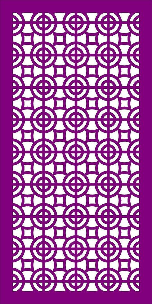 Decorative vector pattern for cnc laser