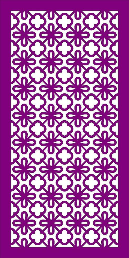 Decorative vector pattern for cnc laser
