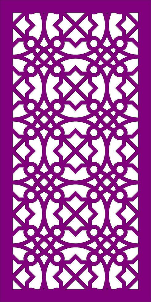 Decorative vector pattern for cnc laser