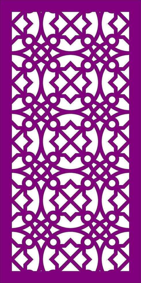 Decorative vector pattern for cnc laser