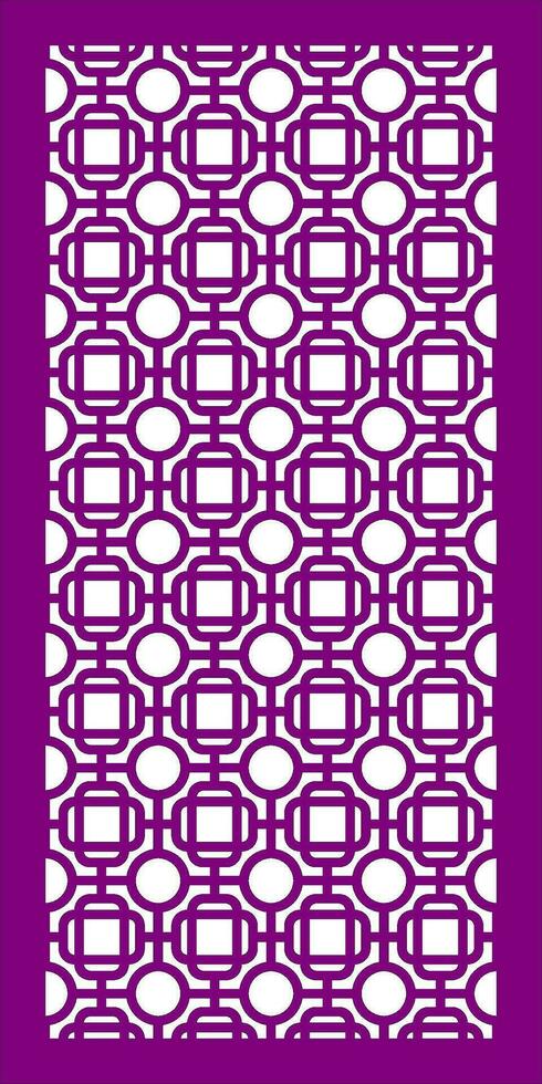 Decorative vector pattern for cnc laser