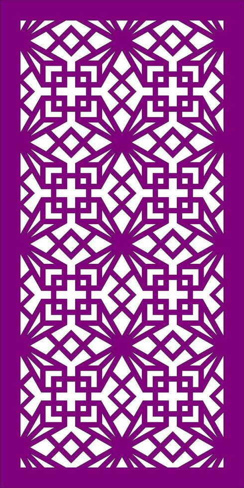 Decorative vector pattern for cnc laser