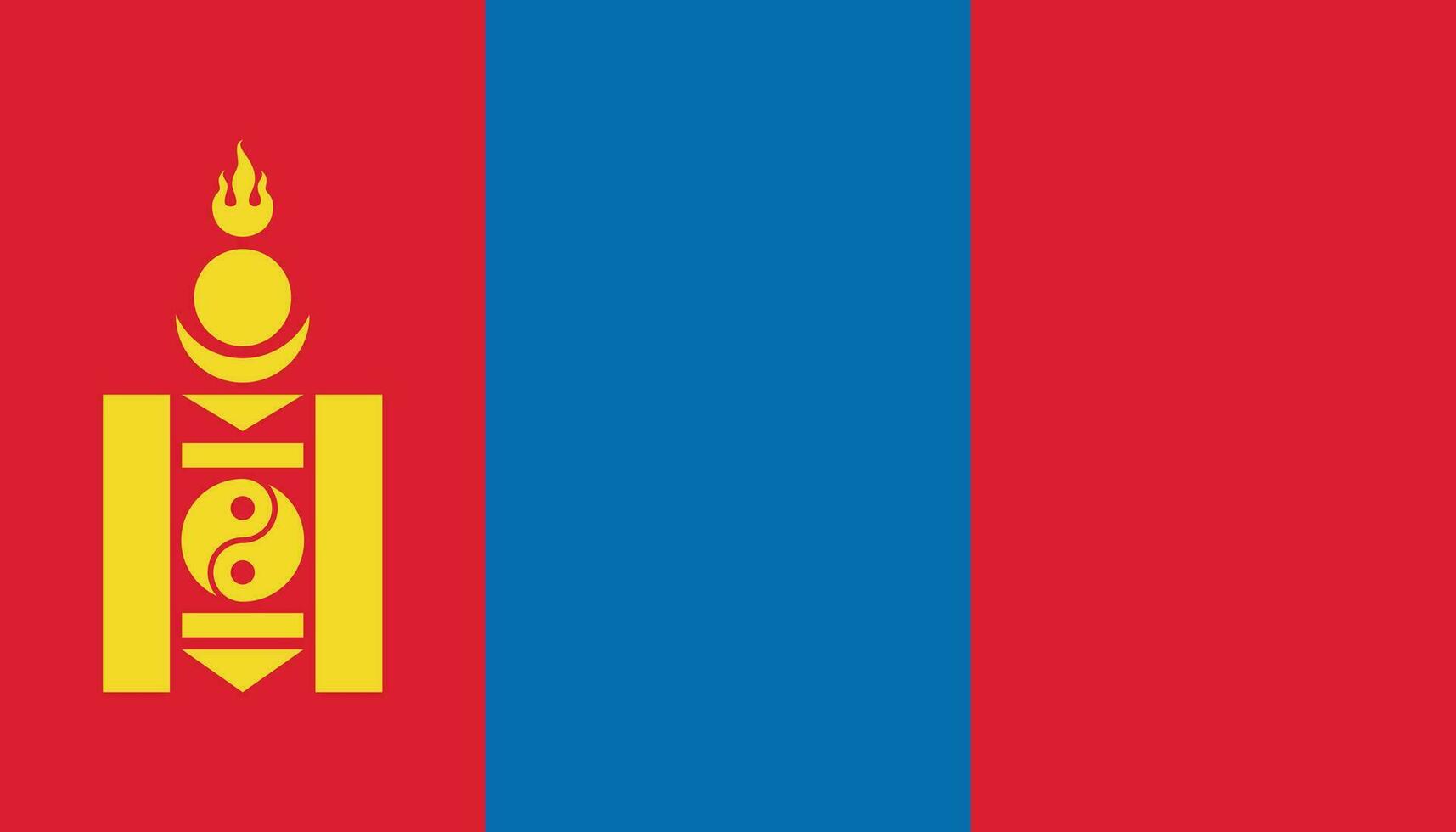 Mongolia flag icon in flat style. National sign vector illustration. Politic business concept.