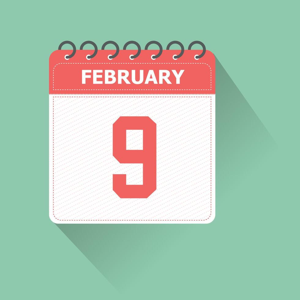 February 9 Calendar Daily Icon Date Month 26126244 Vector Art At Vecteezy february-9-calendar-daily-icon-date-month-26126244-vector-art-at-vecteezy