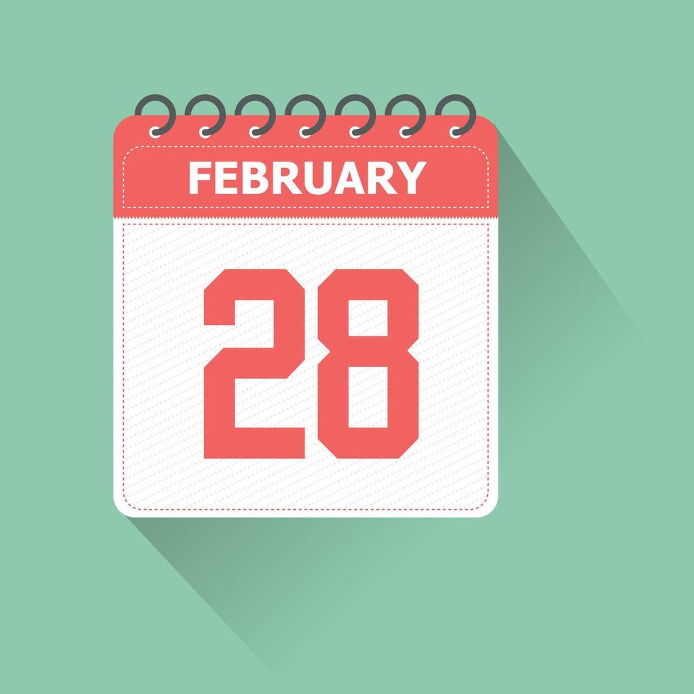 February 28 Calendar Daily Icon Date Month 26126277 Vector Art At february-28-calendar-daily-icon-date-month-26126277-vector-art-at