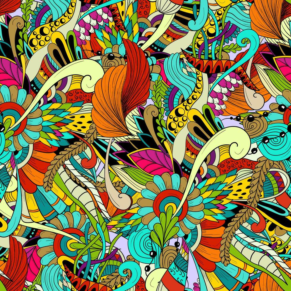 Seamless floral pattern vector