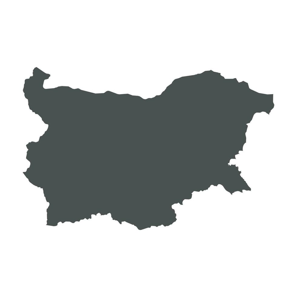 Bulgaria vector map. Black icon on white background.
