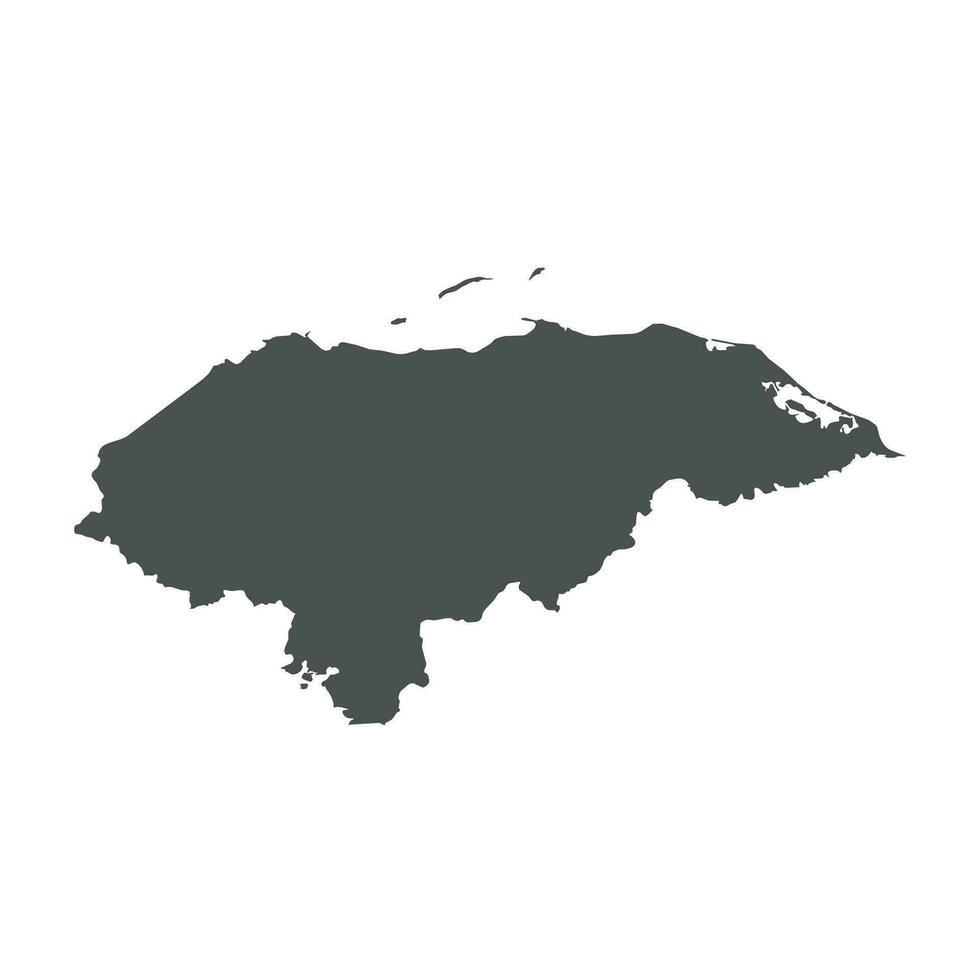 Honduras vector mapa. negro icono en blanco antecedentes.