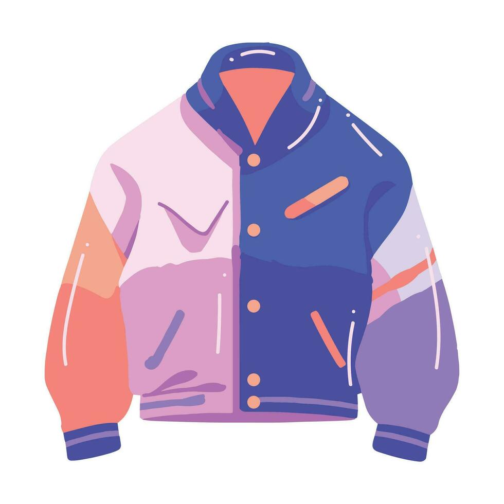 teenage jacket in flat style isolated on background vector