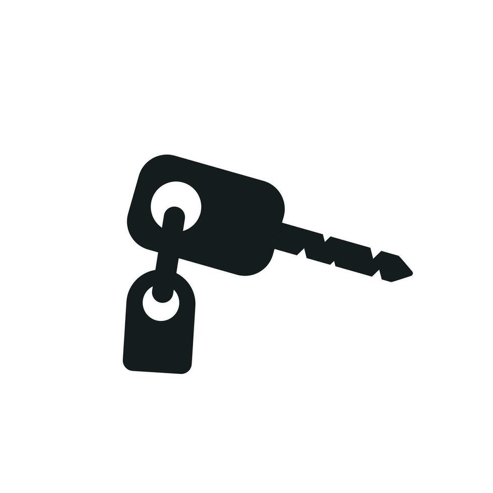 Key vector icon. Key flat illustration.