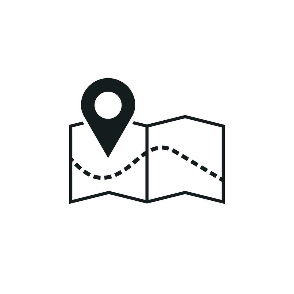 Pin on the map icon. Map gps vector illustration.