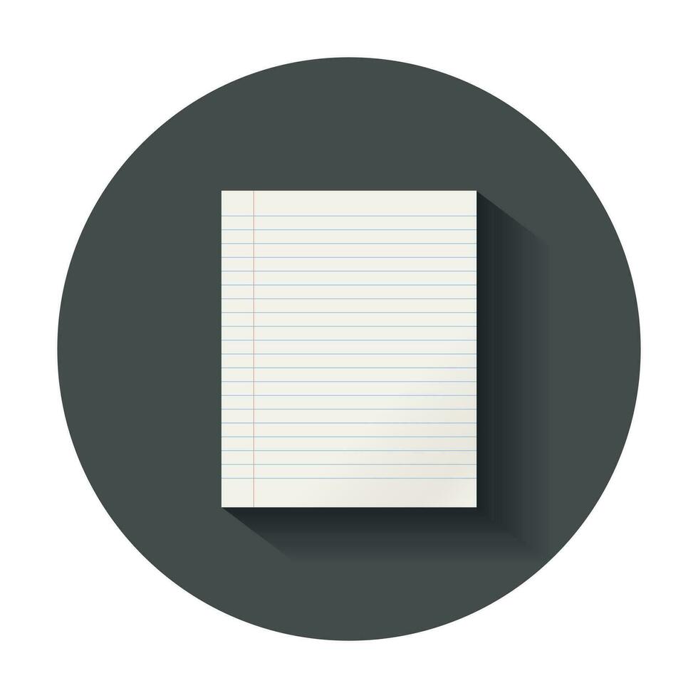 Realistic Blank Notebook Template For Cover Design School Business