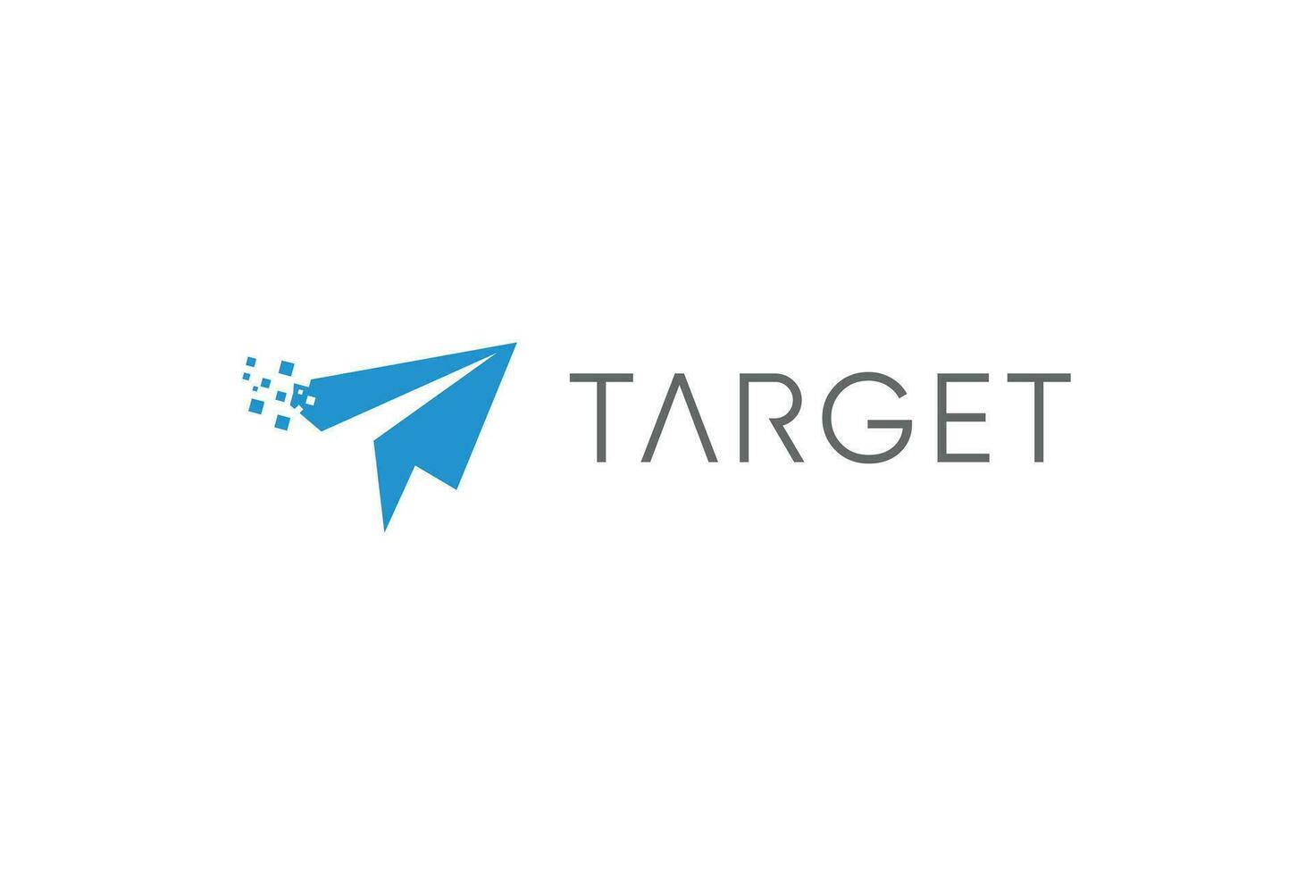 Target logo design with modern unique concept vector