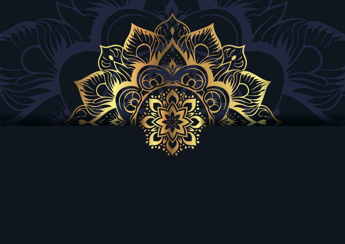 luxury background with decorative mandala design vector