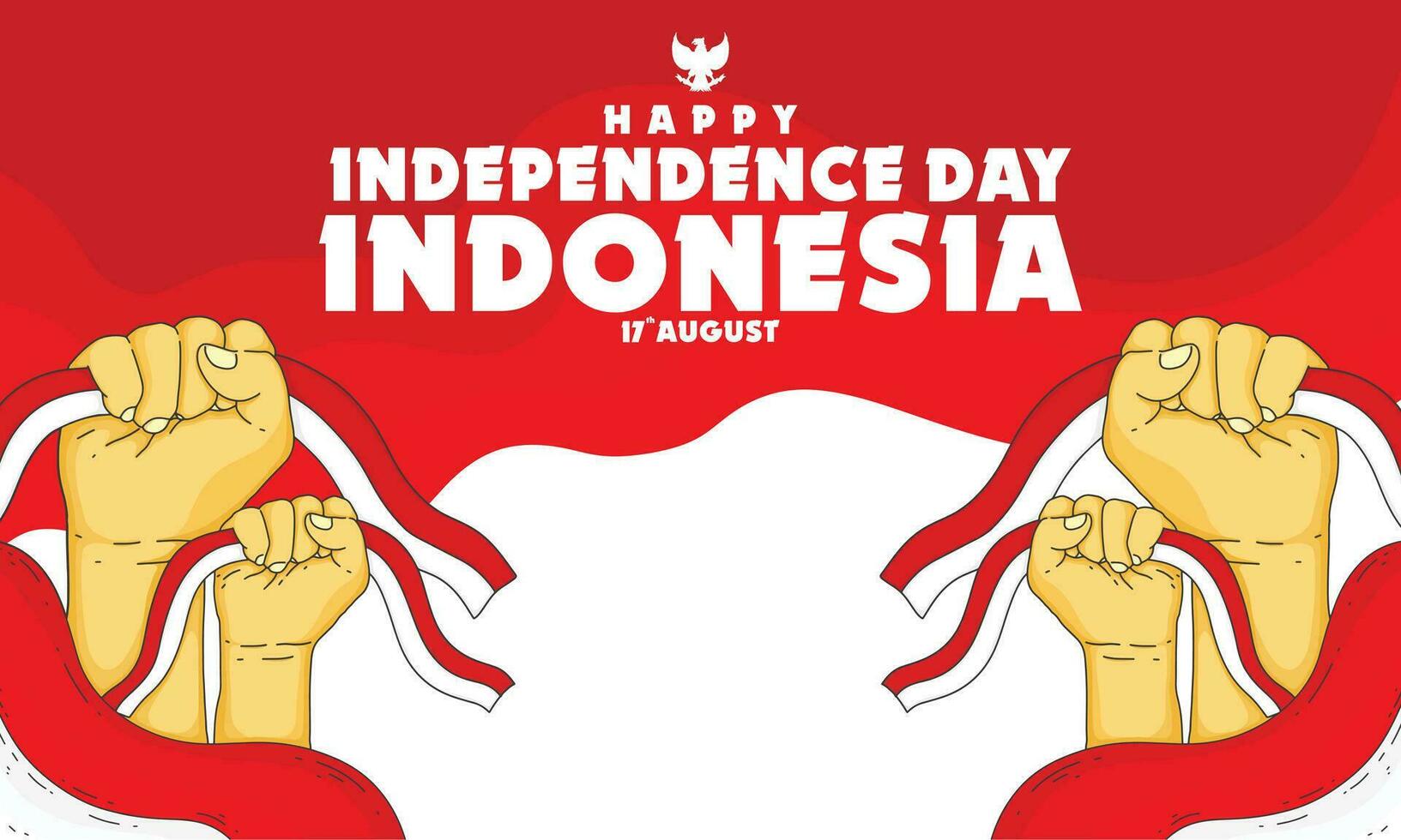 contento independencia día Indonesia vector antecedentes
