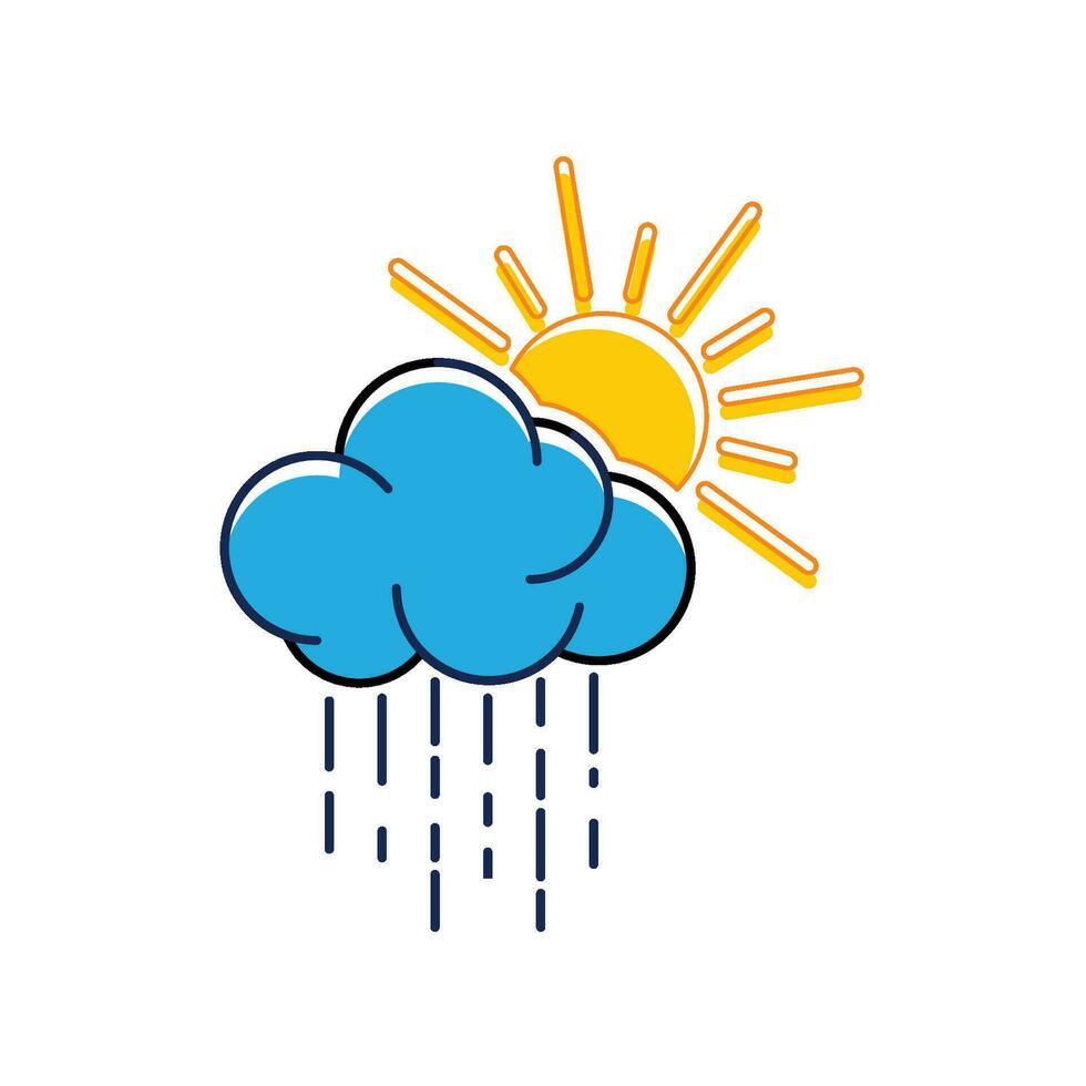 Cloud rain icon vector illustration design