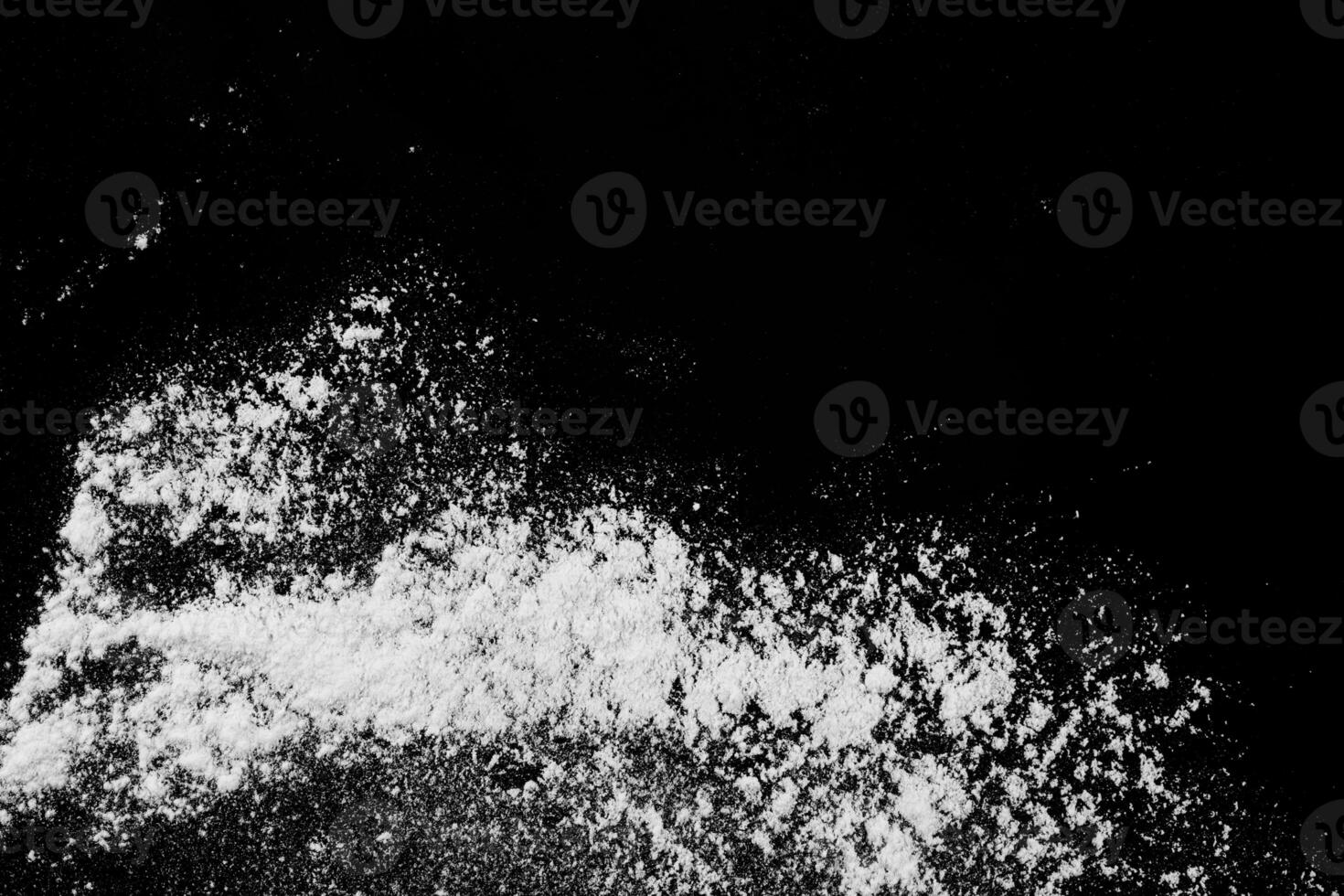 Splash of abstract powder particle photo