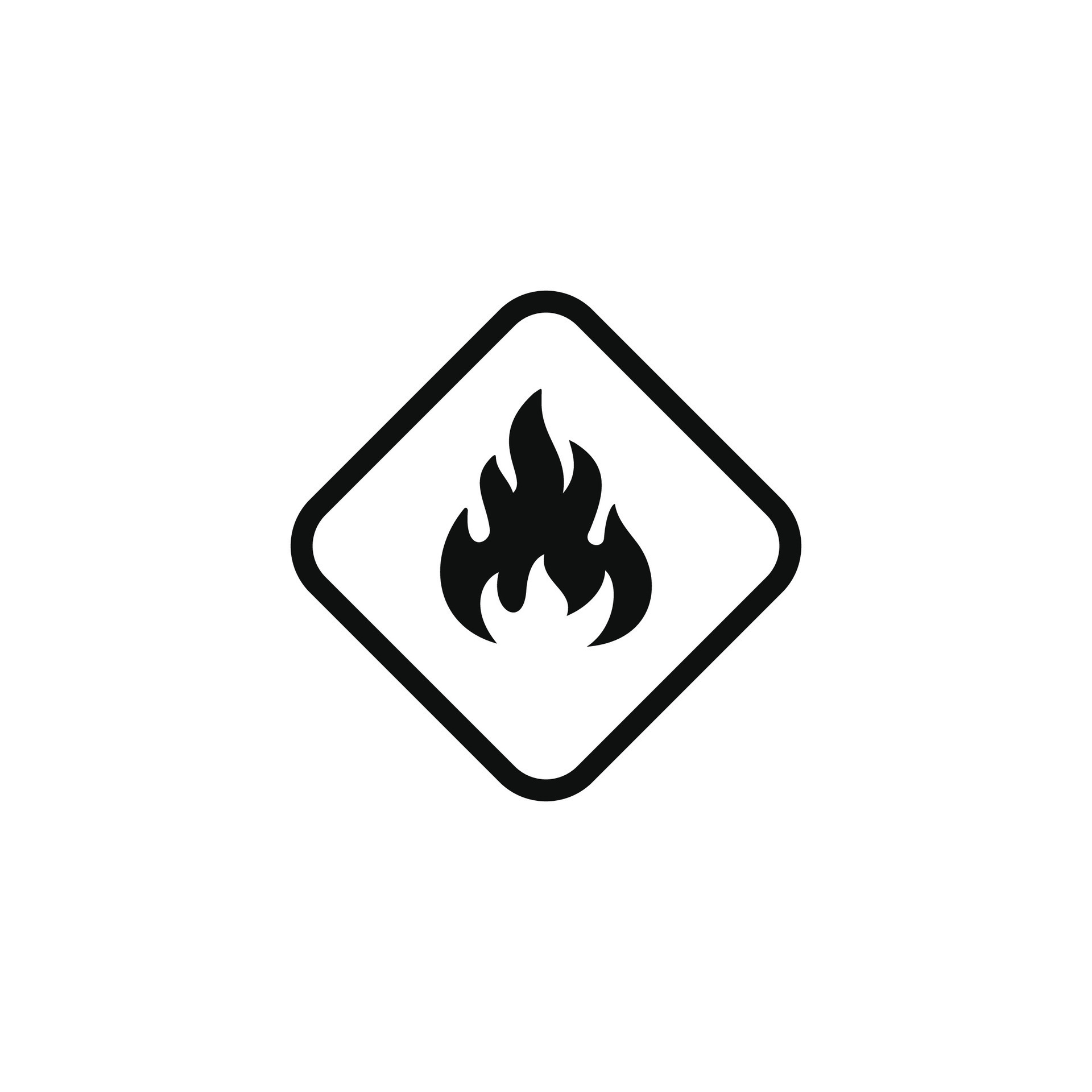 Highly flammable caution warning symbol design vector 26128066 Vector