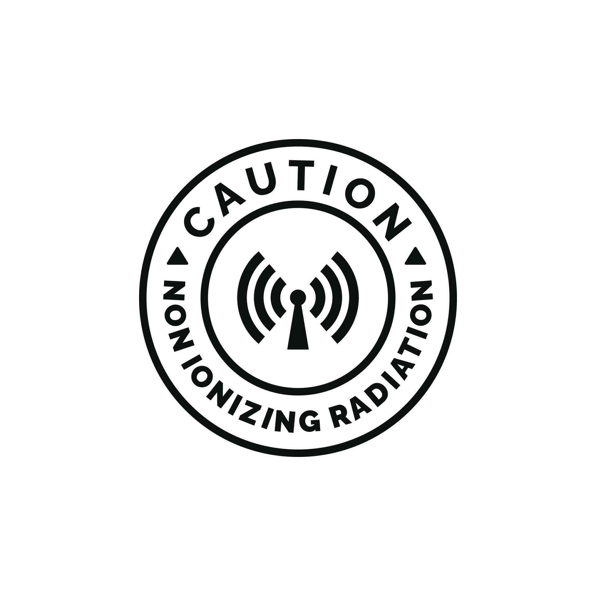 Non ionizing radiation caution warning symbol design vector 26128092 Vector Art at Vecteezy