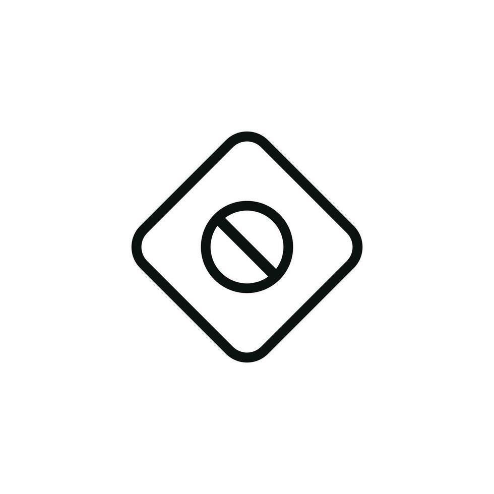 Do not enter caution warning symbol design vector