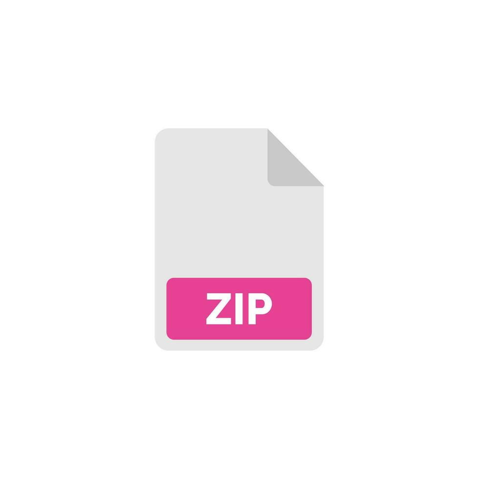 ZIP file icon isolated on white background vector