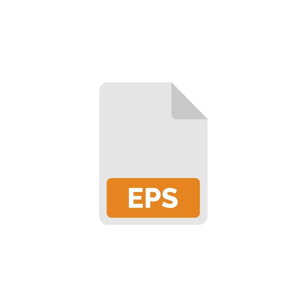 EPS file icon isolated on white background vector