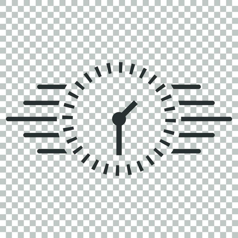 reloj cuenta regresiva icono en plano estilo. hora cronómetro vector ilustración en aislado antecedentes. reloj negocio concepto.