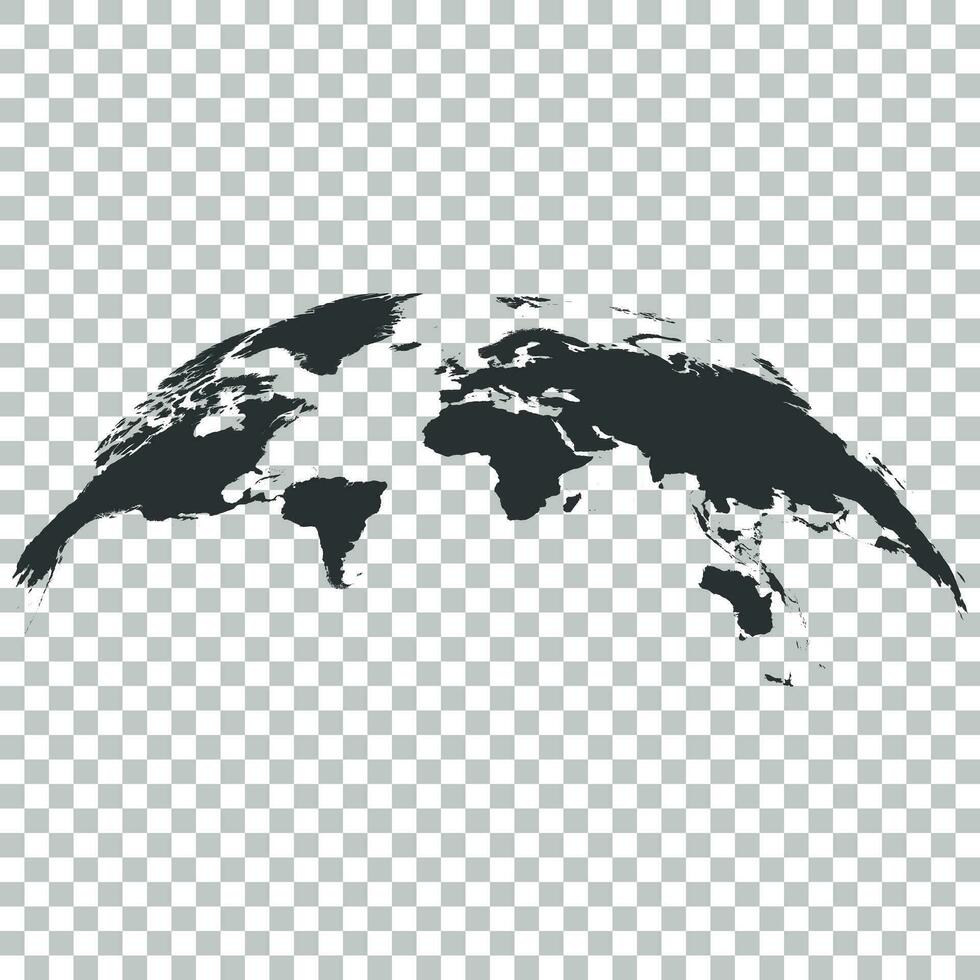 tierra planeta icono en plano estilo. 3d mundo mapa vector ilustración en aislado antecedentes. global comunicación negocio concepto.