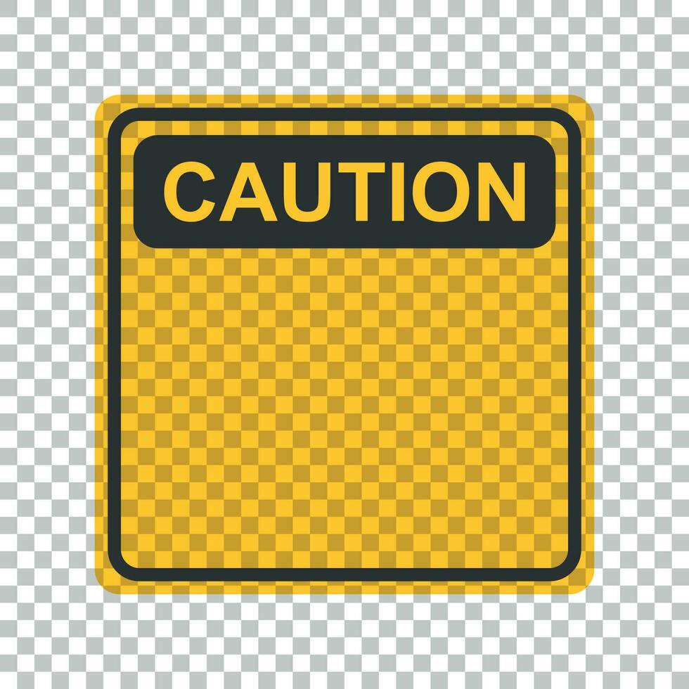 advertencia, precaución firmar icono en plano estilo. peligro alarma vector ilustración en aislado antecedentes. alerta riesgo negocio concepto.