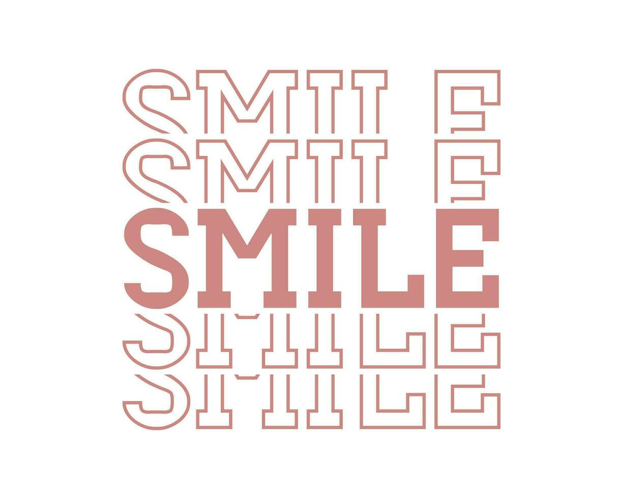 smile quotes typography lettering easy background vector eps