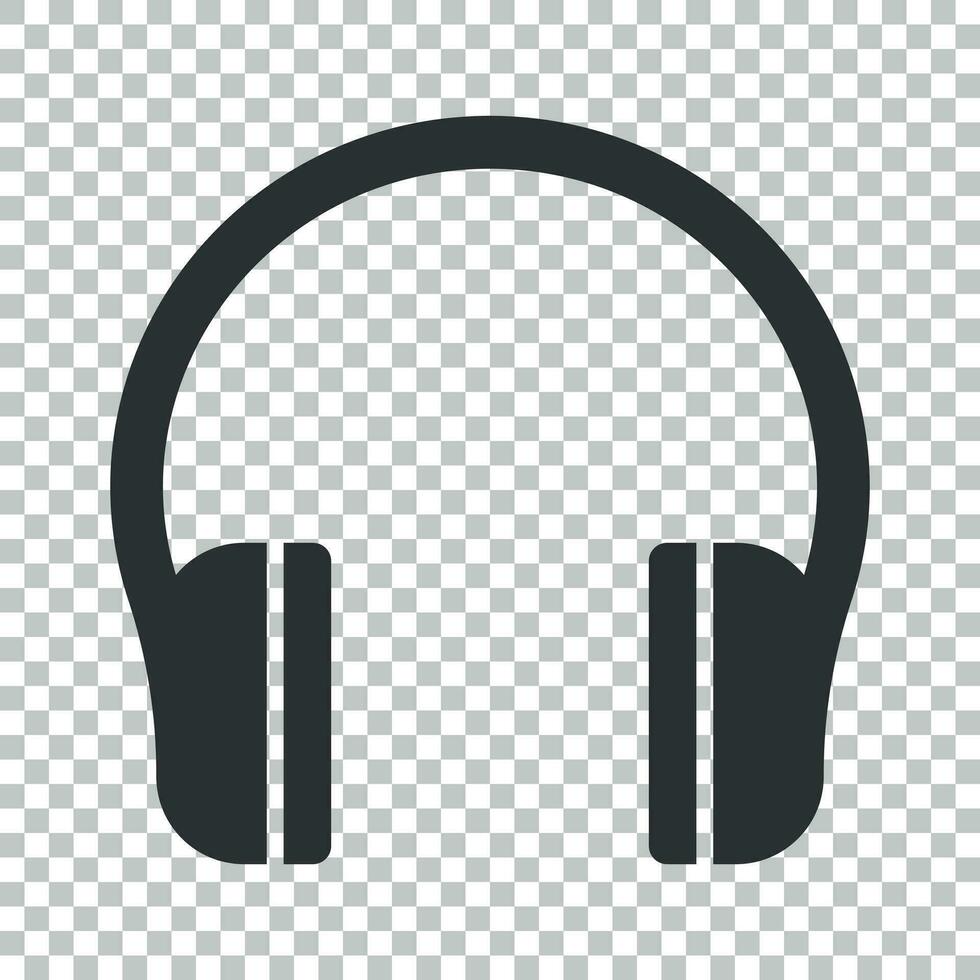 Dj headphones icon, simple style 14449858 Vector Art at Vecteezy