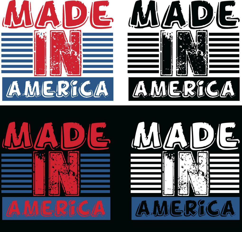 Made in America Vector Tshirt design . 26129076 Vector Art at Vecteezy